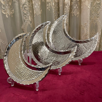 Laila Dine Crescent Stainless Steel Serving Dish (Large Size)
