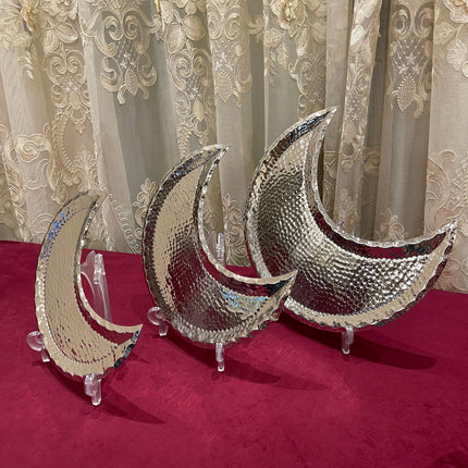 Laila Dine Crescent Stainless Steel Serving Dish (Large Size)