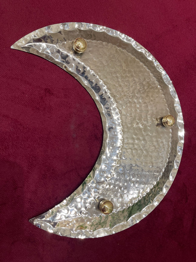 Laila Dine Crescent Stainless Steel Serving Dish (Small Size)