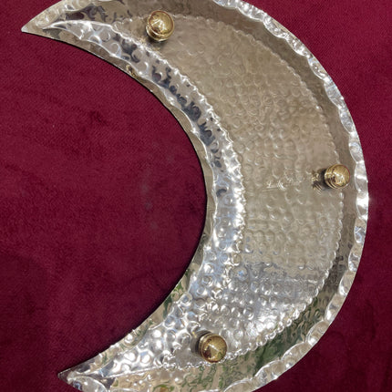 Laila Dine Crescent Stainless Steel Serving Dish (Large Size)