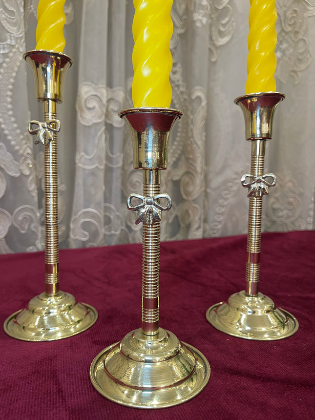 Laila Dine Premium Copper Candle Holder (Small) -Gold