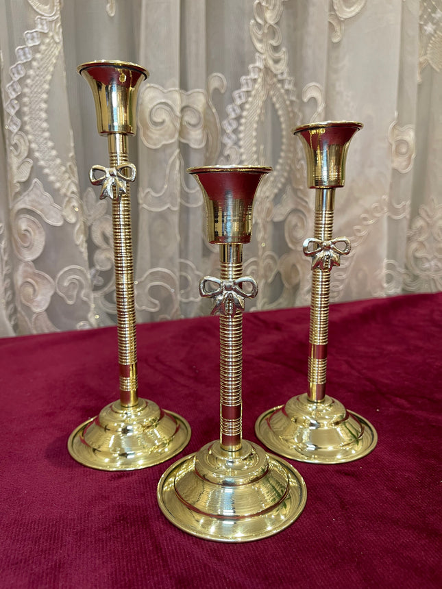 Laila Dine Premium Copper Candle Holder (Small) -Gold