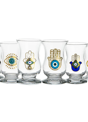 Mindada Layal Pera Tea Glass - 6 Pieces, 100ml