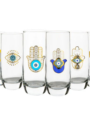 Mindada Layal Bolero Highball Glass - 6 Pieces, 320ml