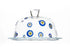 Mindada Evil Eye Petite Patisserie Serving Platter with Dome - 26.4cm