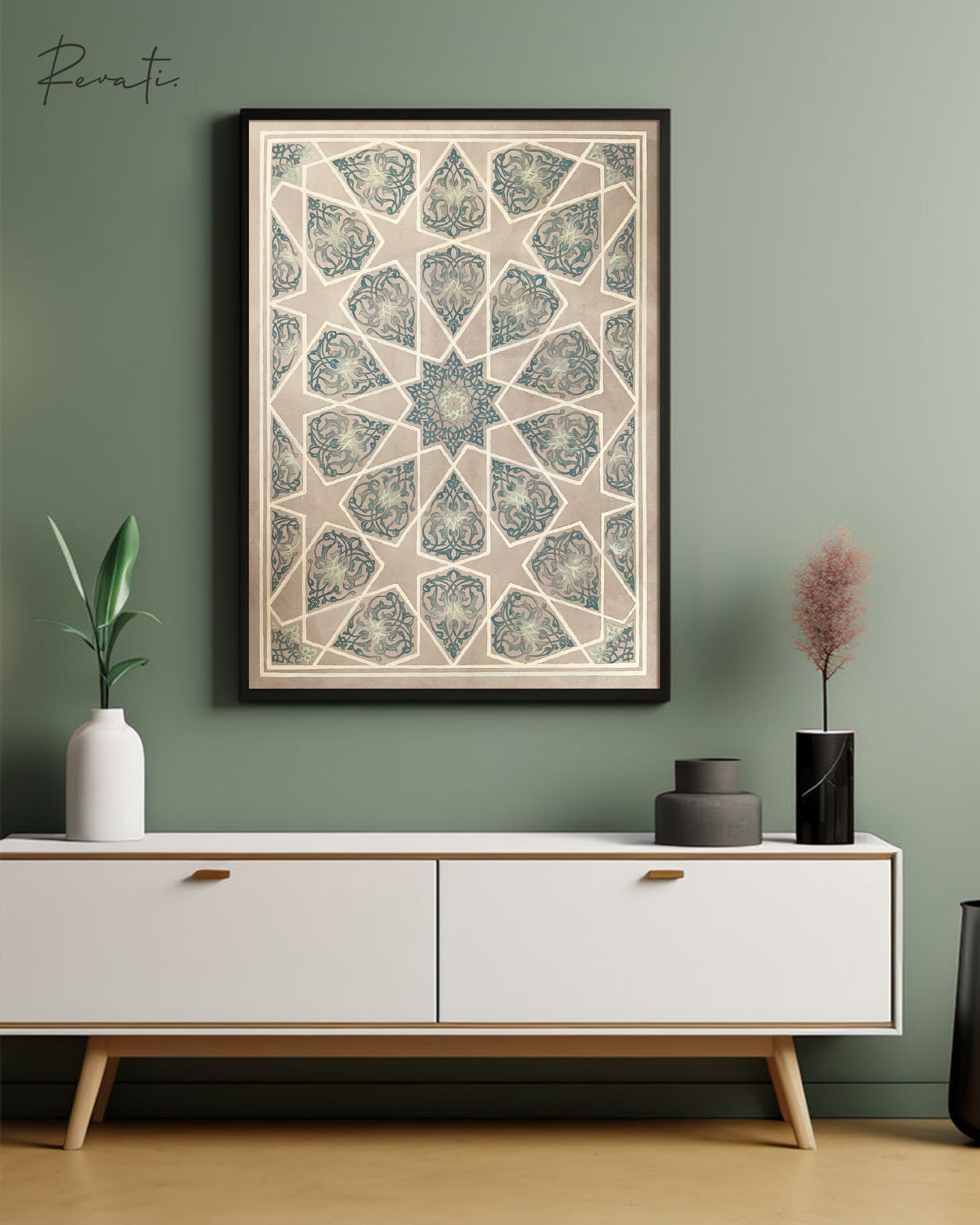 Revati Oil painting (Islamic Pattern Collection)