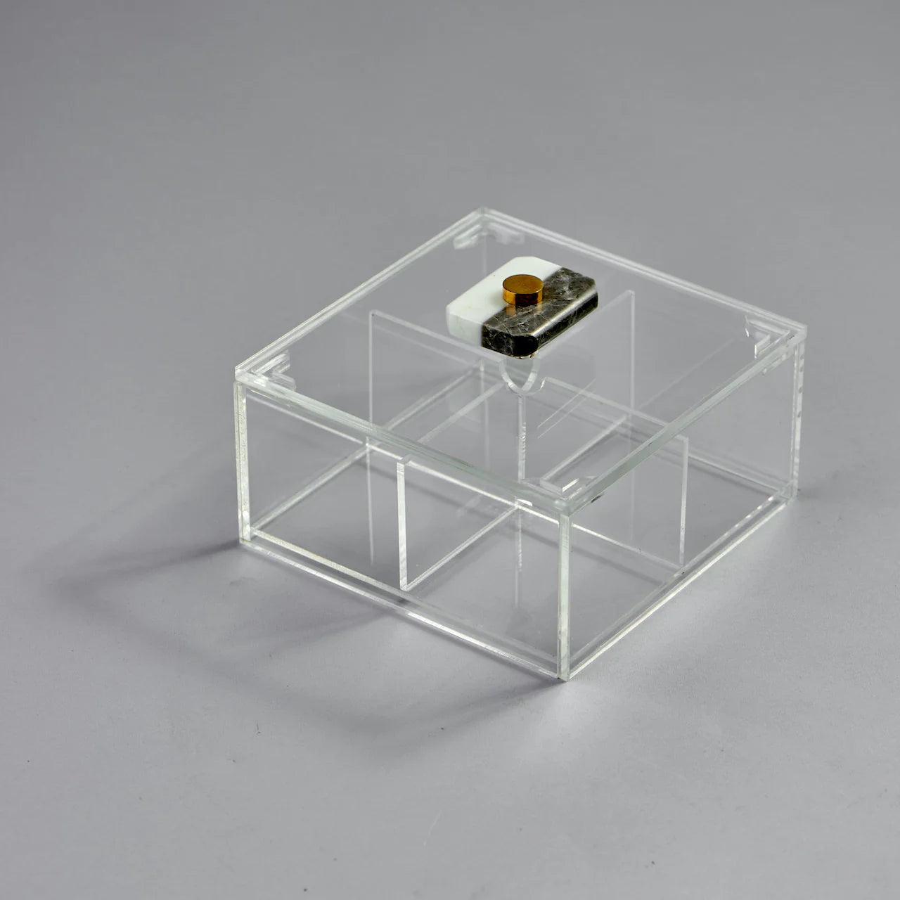 Zee Designs Marble Small Squared Divided Box