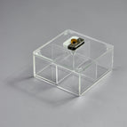 15L*15W*7H with partitions / Dark Grey/White Knob
