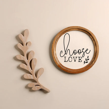 The Words Co Wooden Mini Leaf Decor
