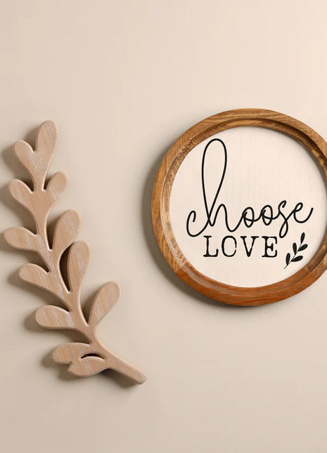 The Words Co Wooden Mini Leaf Decor