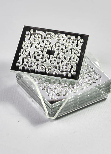 Zee Designs Plexi Glass Motif coasters