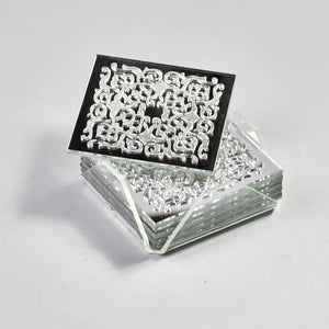 Zee Designs Plexi Glass Motif coasters