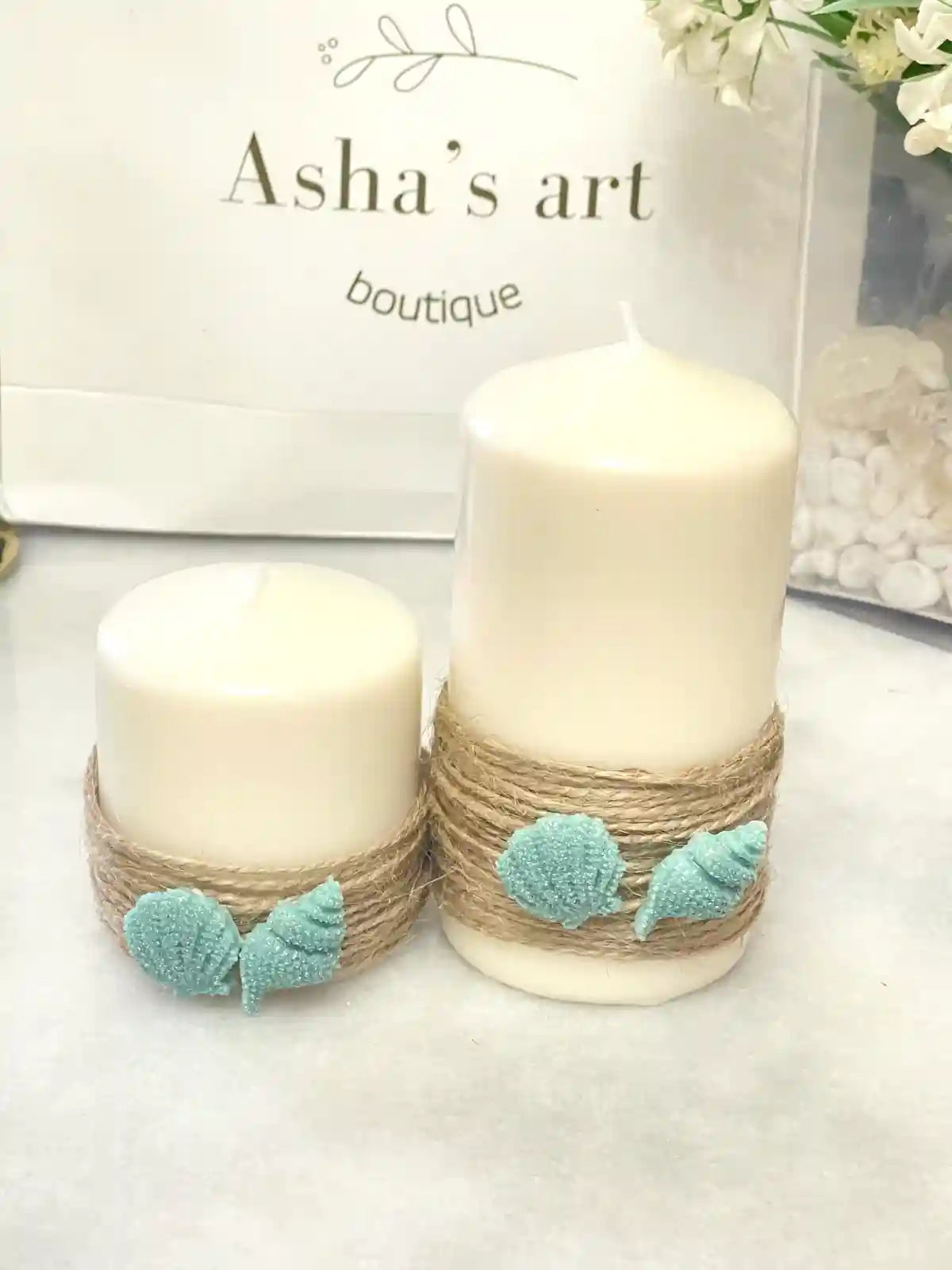 Asha's Seashell Candles