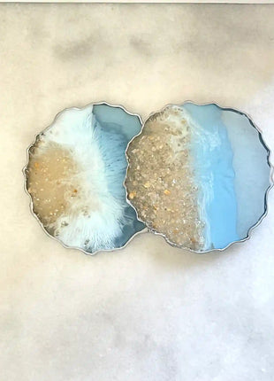 asha's Set of 2 Ocean coasters