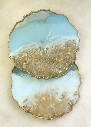 asha's Set of 2 Ocean coasters