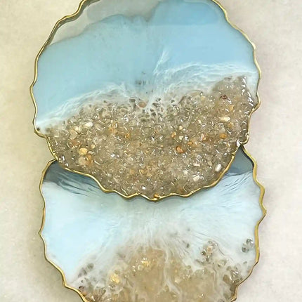 asha's Set of 2 Ocean coasters