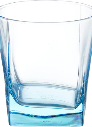 Pasabahce Carre Old Fashioned Glass - Blue, 205ml