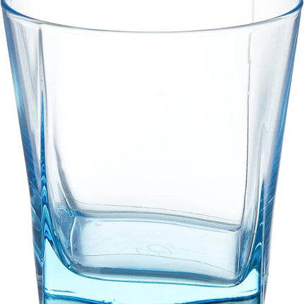 Pasabahce Carre Old Fashioned Glass - Blue, 205ml