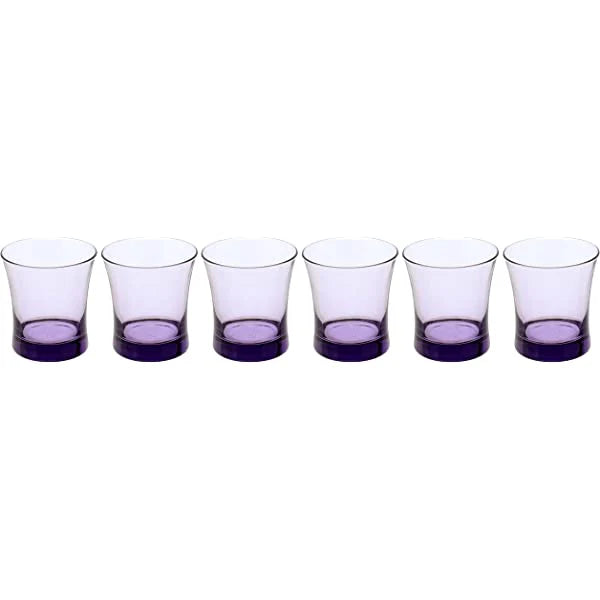 Pasabahce Carre Old Fashioned Glass - Purple, 205ml