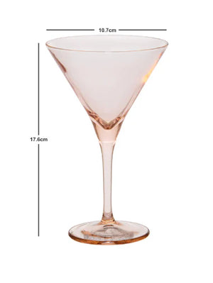 Pasabahce V-Line Martini Glass - Pink, 250ml