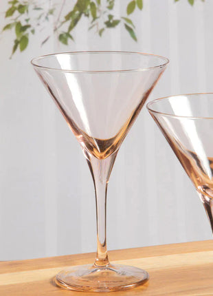 Pasabahce V-Line Martini Glass - Pink, 250ml