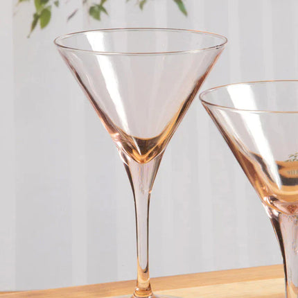 Pasabahce V-Line Martini Glass - Pink, 250ml