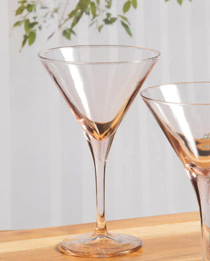 Pasabahce V-Line Martini Glass - Pink, 250ml