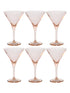 Pasabahce V-Line Martini Glass - Pink, 250ml