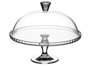 Pasabahce Patisserie Footed Serving Platter with Dome - 32cm