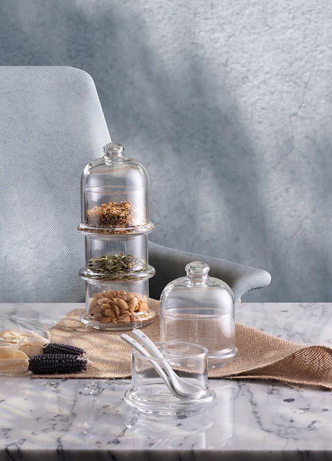 Pasabahce Villa Patisserie 2-Tier Candy Bowl - 16x6.9cm