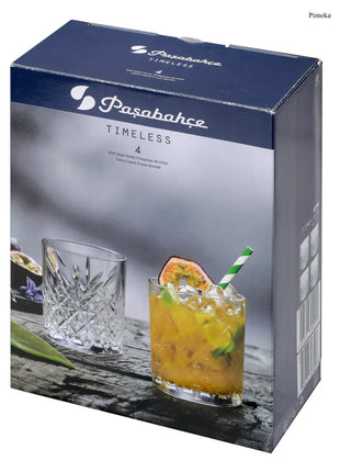 Pasabahce Timeless Old Fashioned Glass (Set of 4) 345ml