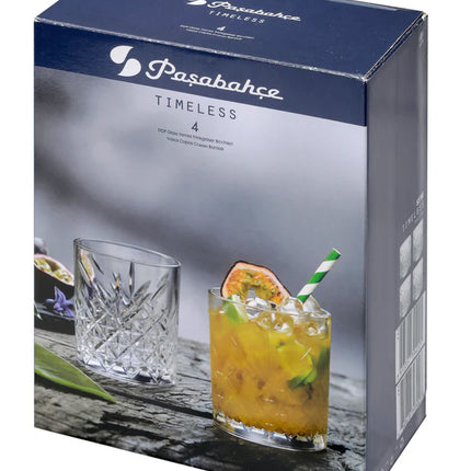 Pasabahce Timeless Old Fashioned Glass (Set of 4) 345ml