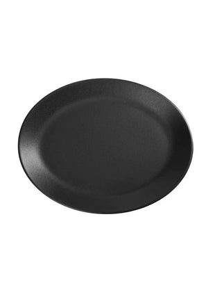 Porland Seasons Oval Plate - Black, 18cm