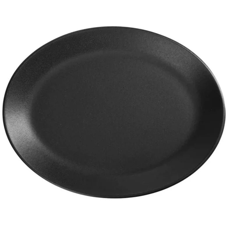 Porland Seasons Oval Plate - Black, 36cm