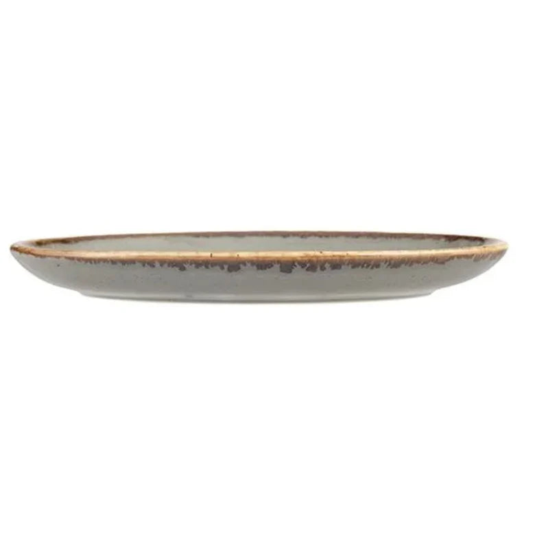 Porland Seasons Oval Plate - Dark Grey, 36cm