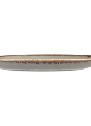 Porland Seasons Oval Plate - Dark Grey, 36cm