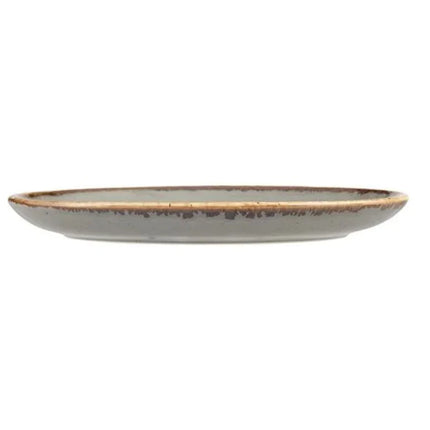 Porland Seasons Oval Plate - Dark Grey, 36cm