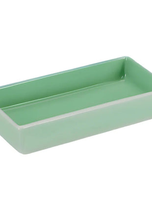 Porland Rainbow Appetizer Plate - Green, (Set of 2) 16x8cm