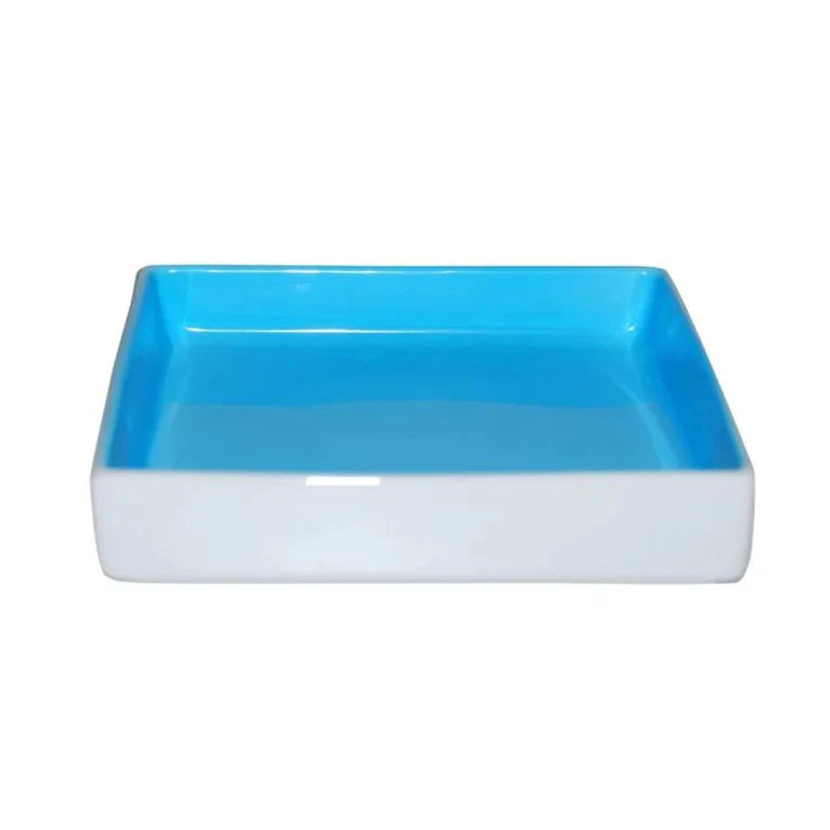 Porland Rainbow Nut Plate - Blue, (Set of 2) 15x15cm