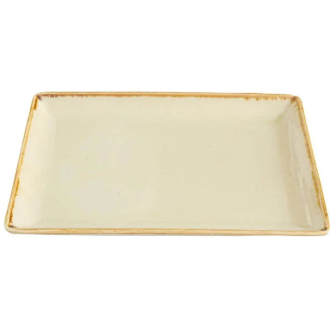 Porland Seasons Rectangular Serving Platter - Black, 35x16cm