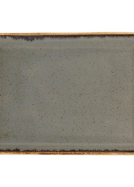 Porland Seasons Rectangular Serving Platter - Dark Grey, 35x26cm