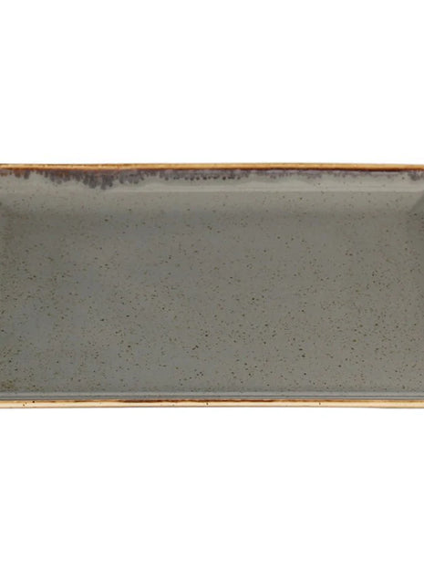 Porland Seasons Rectangular Serving Platter - Dark Grey, 35x26cm