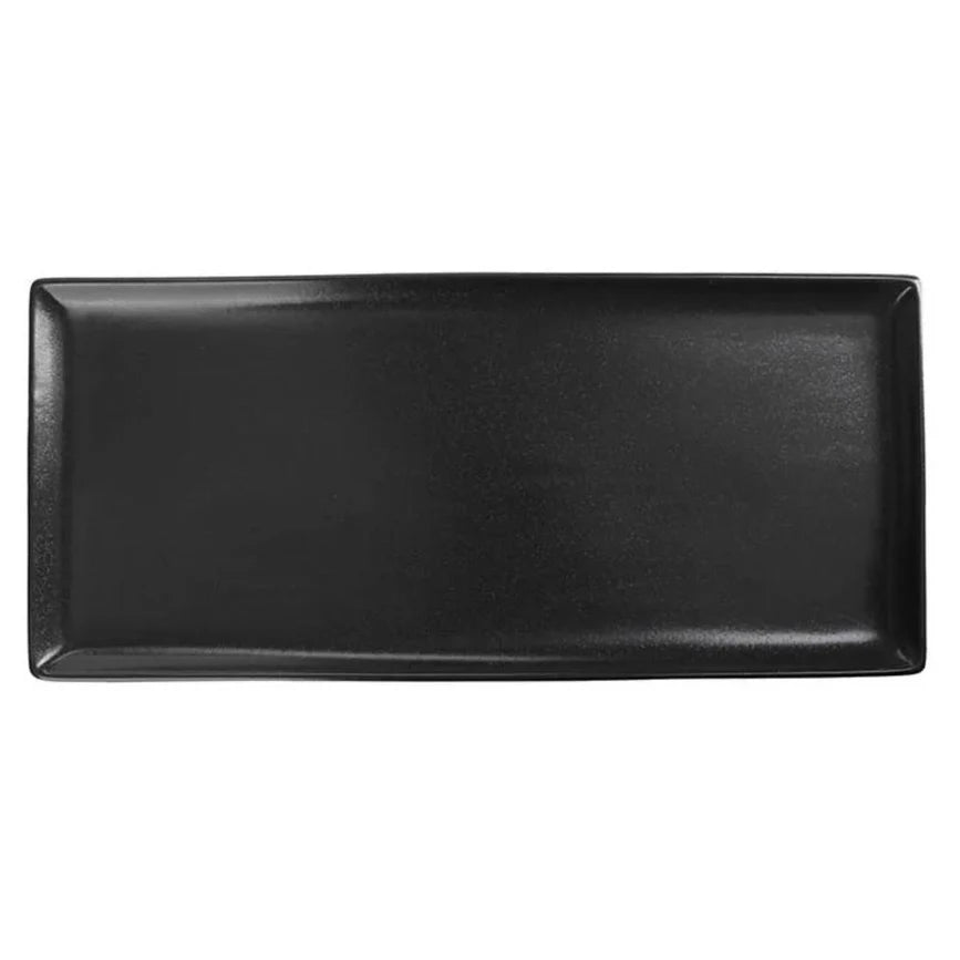 Porland Seasons Rectangular Serving Platter - Black, 35x16cm