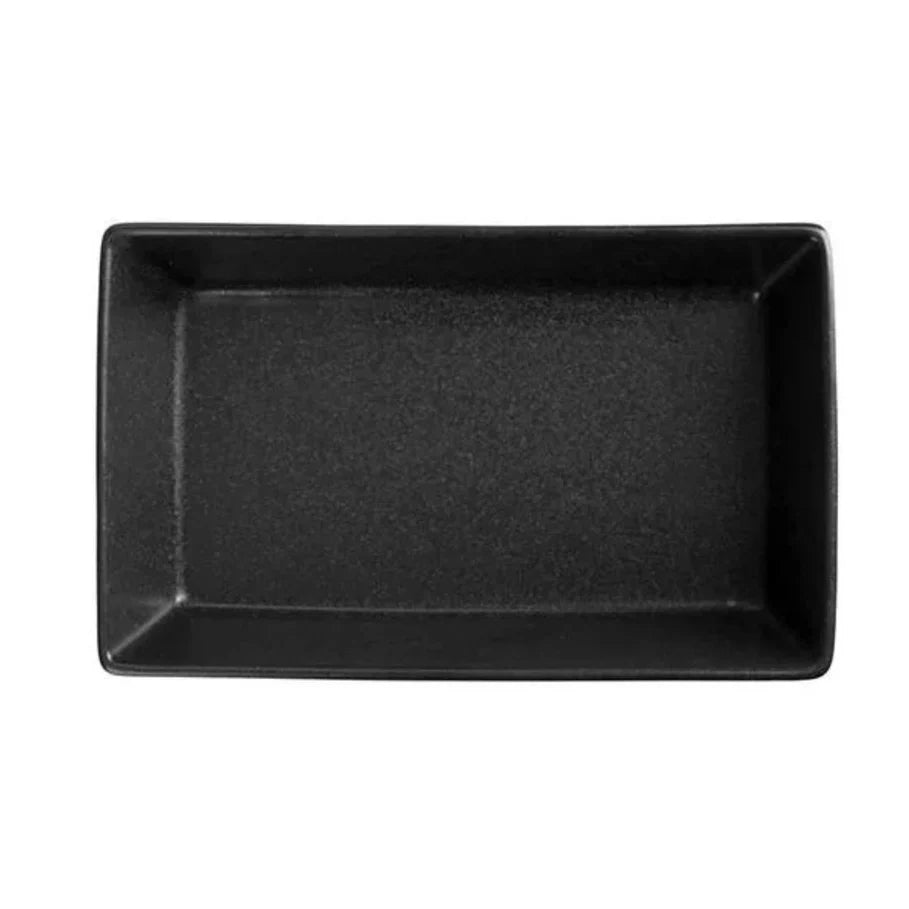 Porland Seasons Appetizer Plate - Black, 14x8cm