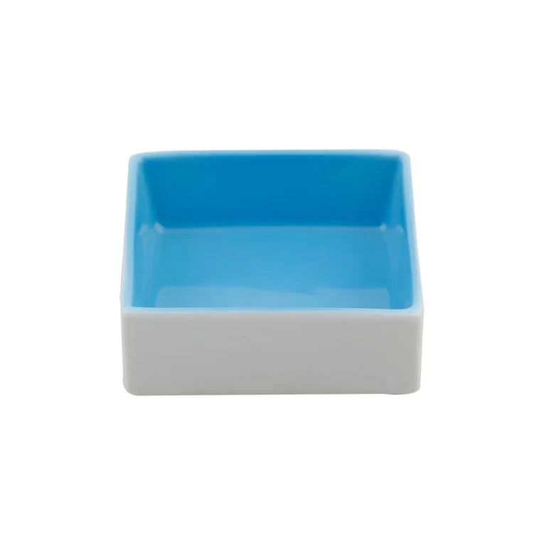 Porland Rainbow Nut Plate - Blue, (Set of 2) 8x8cm