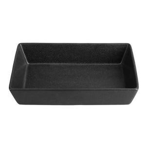 Porland Seasons Appetizer Plate - Black, 14x8cm