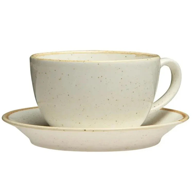 Porland Seasons Teacup & Saucer - Beige, 320ml