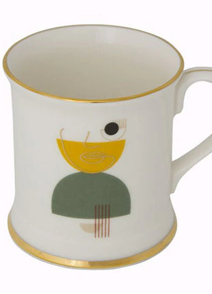 Porland Abstract Mug - 6 Pieces, 380ml