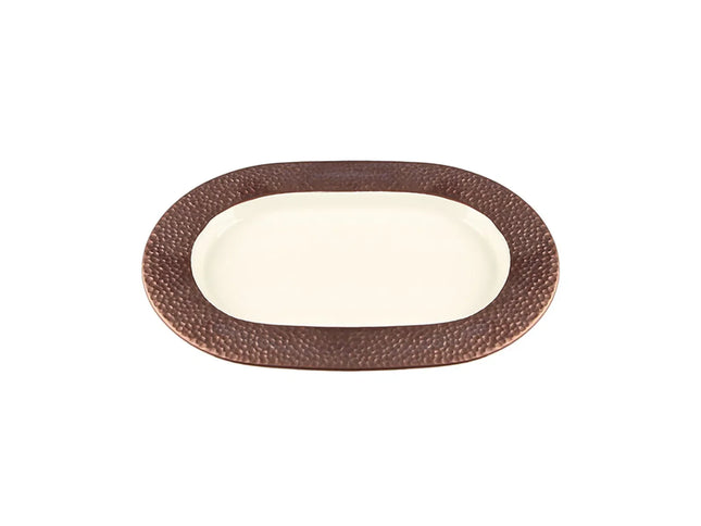 Porland Legacy Oval Serving Plate - Copper, 24 cm
