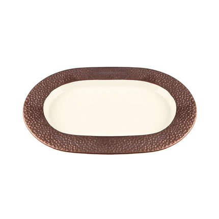 Porland Legacy Oval Serving Plate - Copper, 32 cm